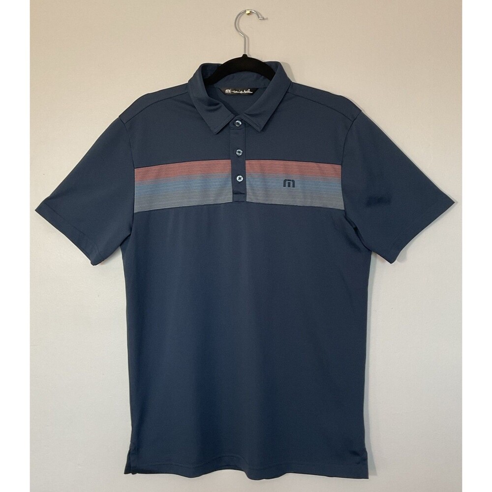 Travis Mathew Golf Polo Lake You A Lot Insignia Blue Performance Size M